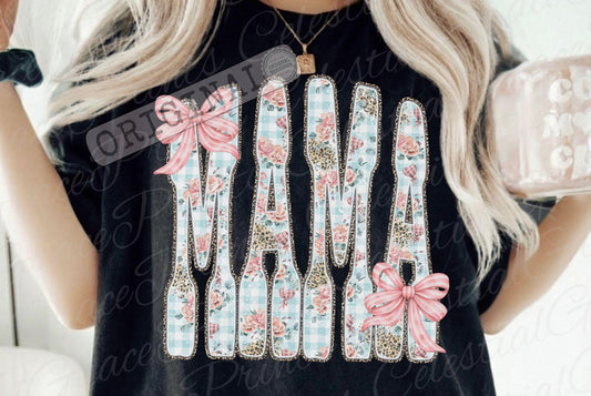 Floral Gingham Mama
