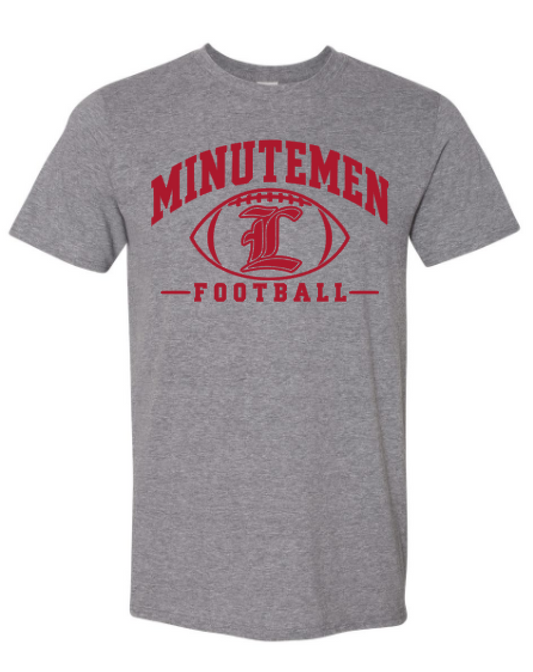 Minutemen Football- Red Font Youth