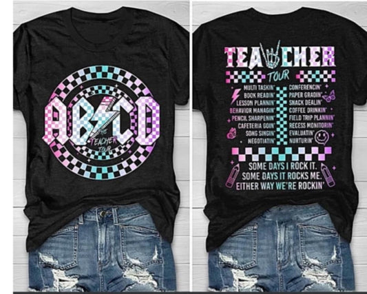 Teacher tour front and back