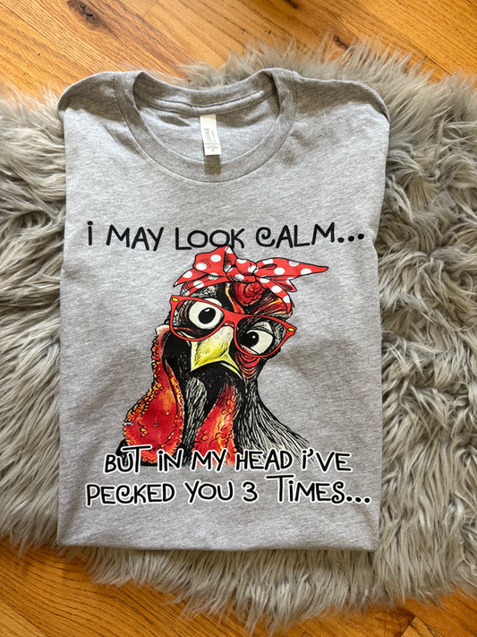 Pecked you 3 times