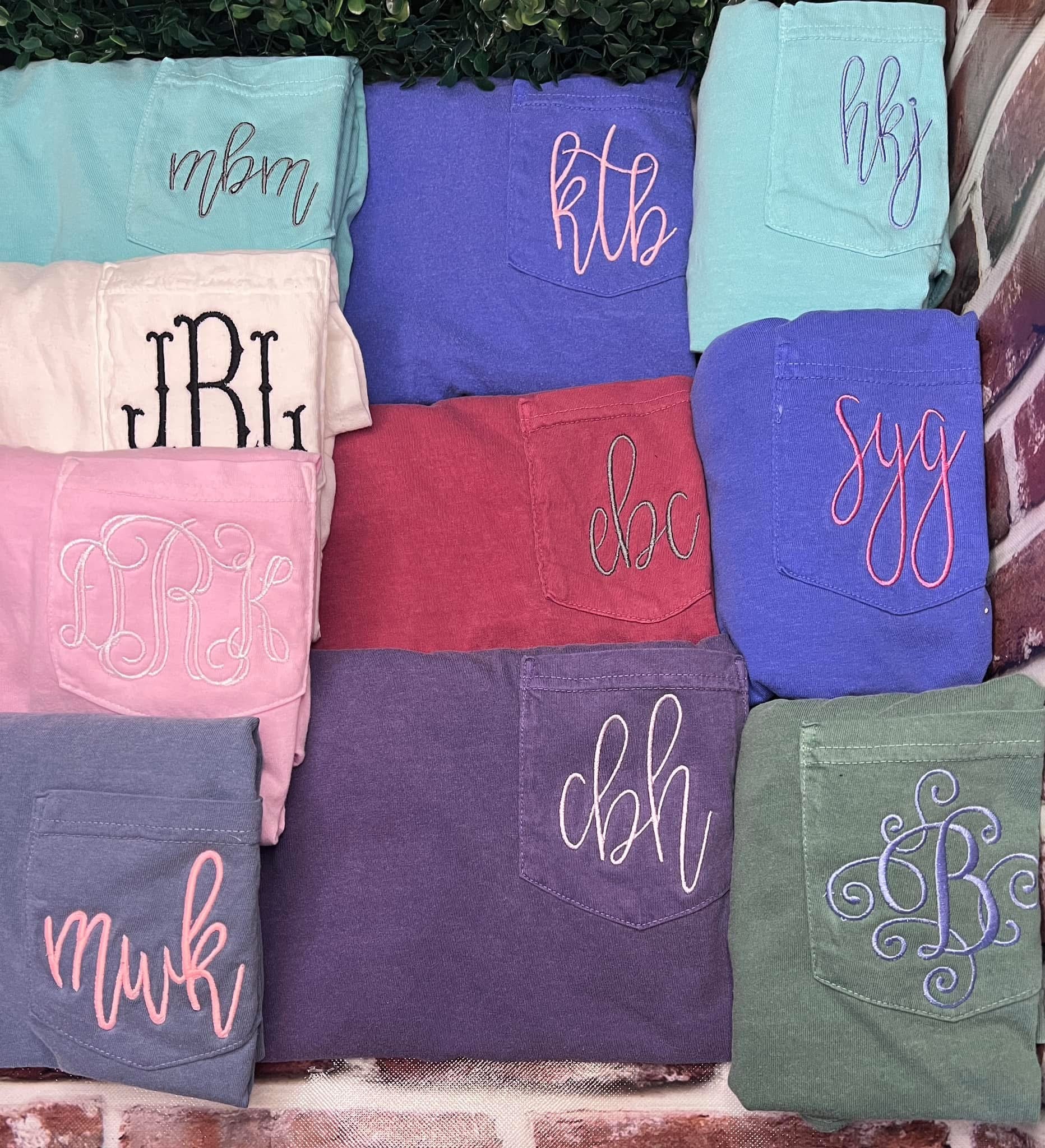 Monogram Embroidery – Carlee's Customs