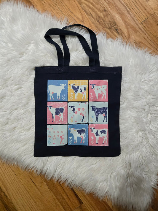 Cow Collage Tote