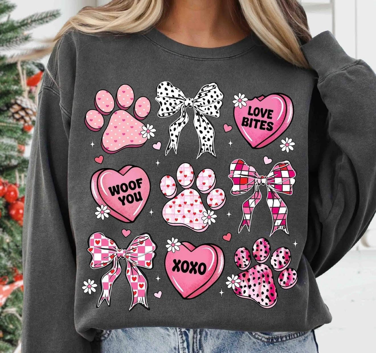 Dog Valentine Bows