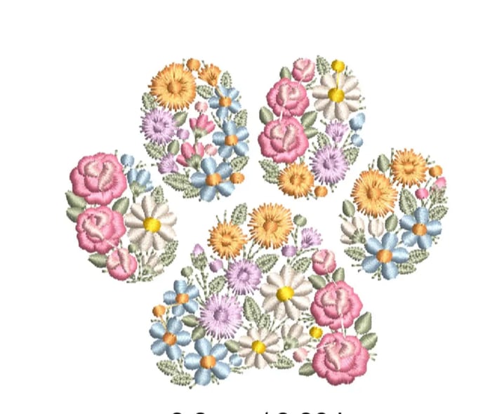 Paw Print Pocket Embroidery