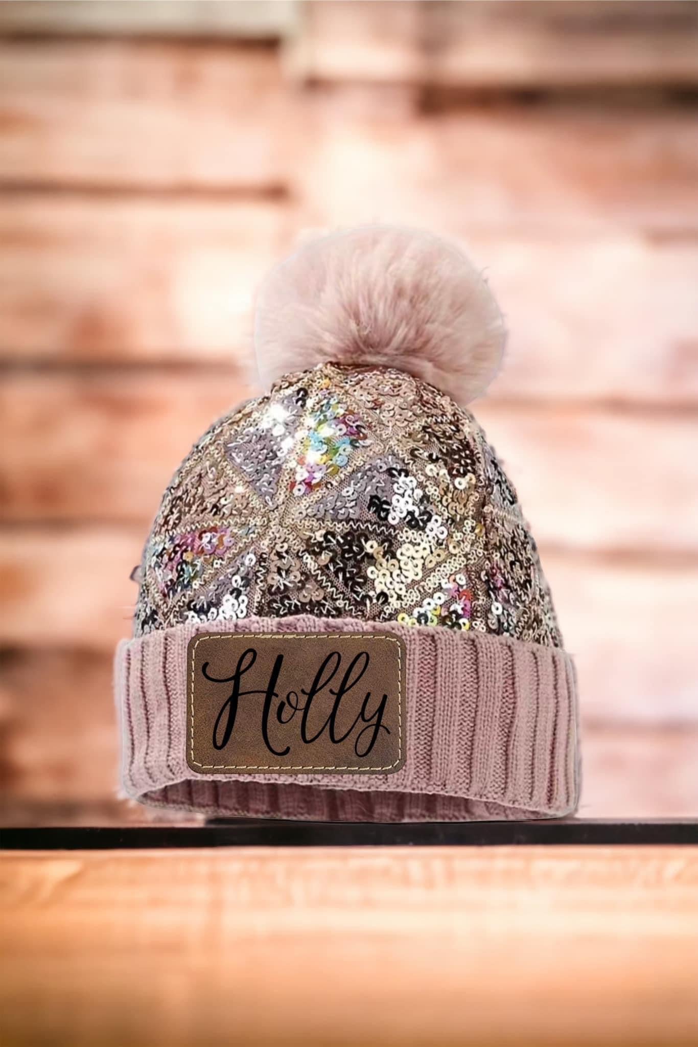 Personalized Sequin Beanie