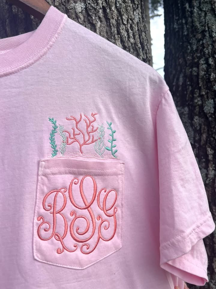 Floral Pocket Embroidery