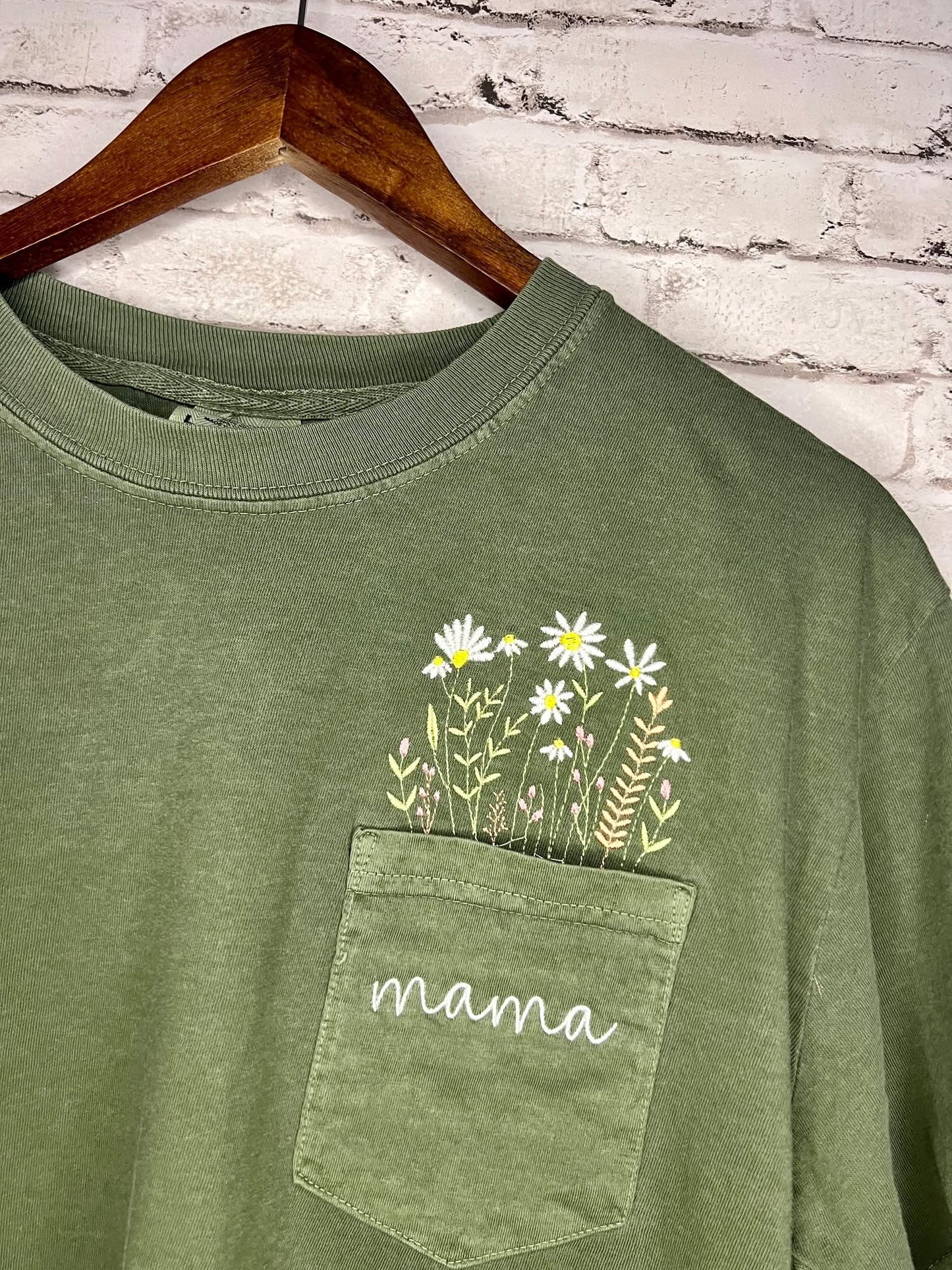 Floral Pocket Embroidery