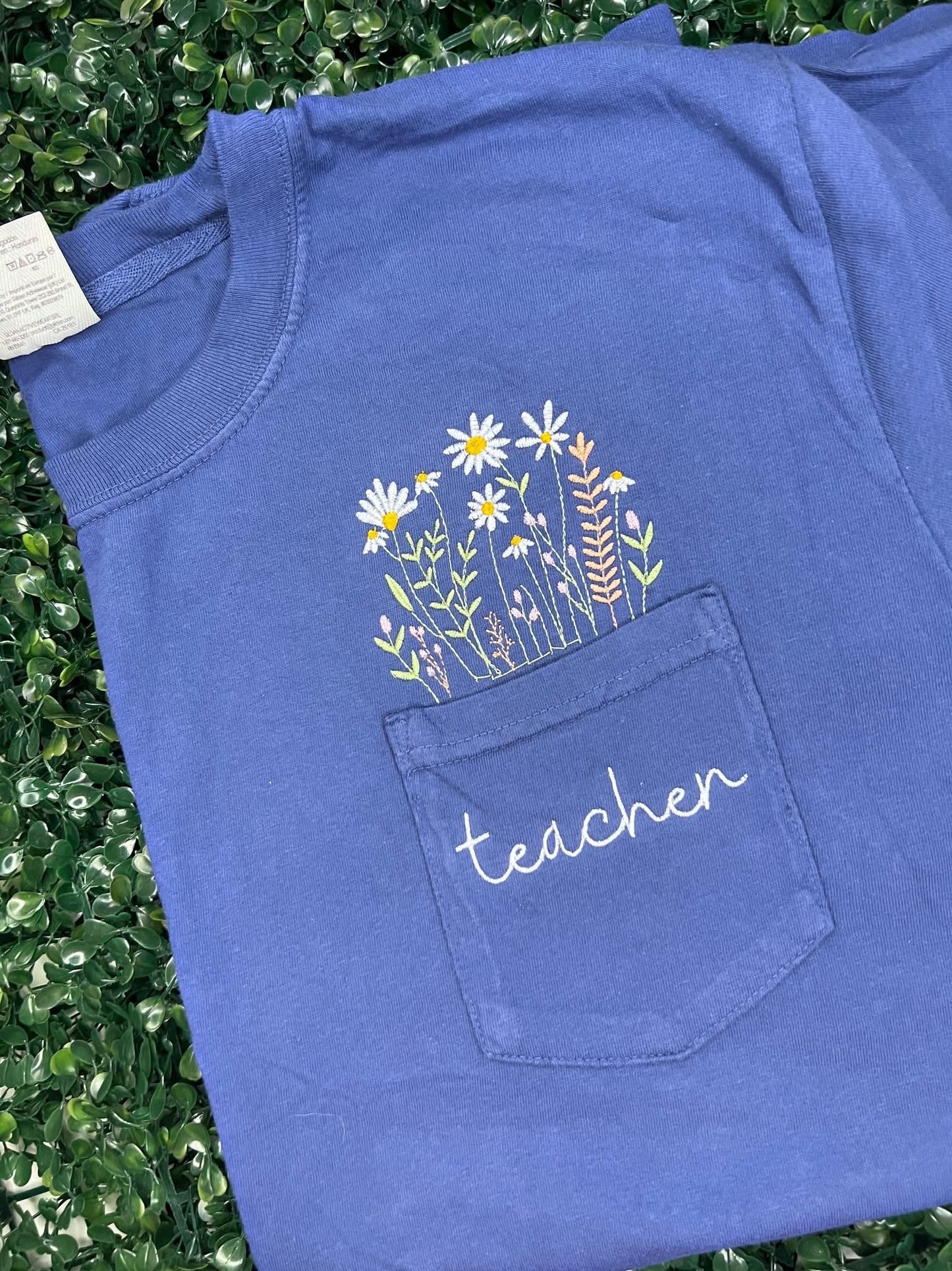 Floral Pocket Embroidery