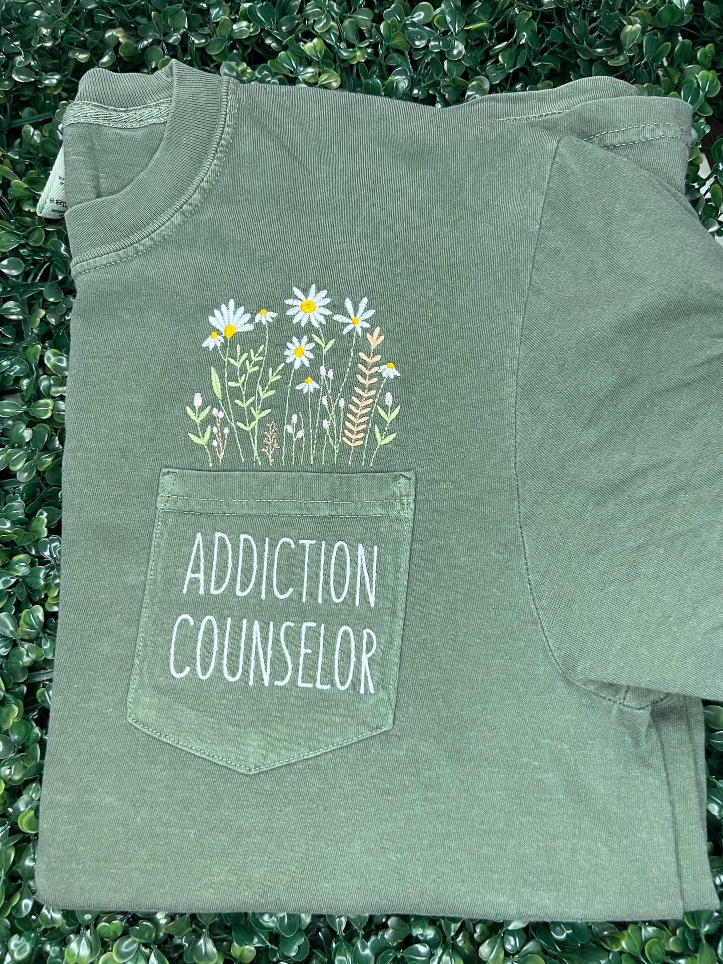 Floral Pocket Embroidery