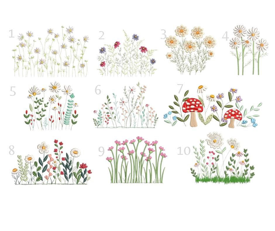 Floral Pocket Embroidery