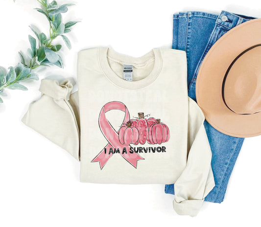 Breast Cancer Awareness Pumpkin Survivor