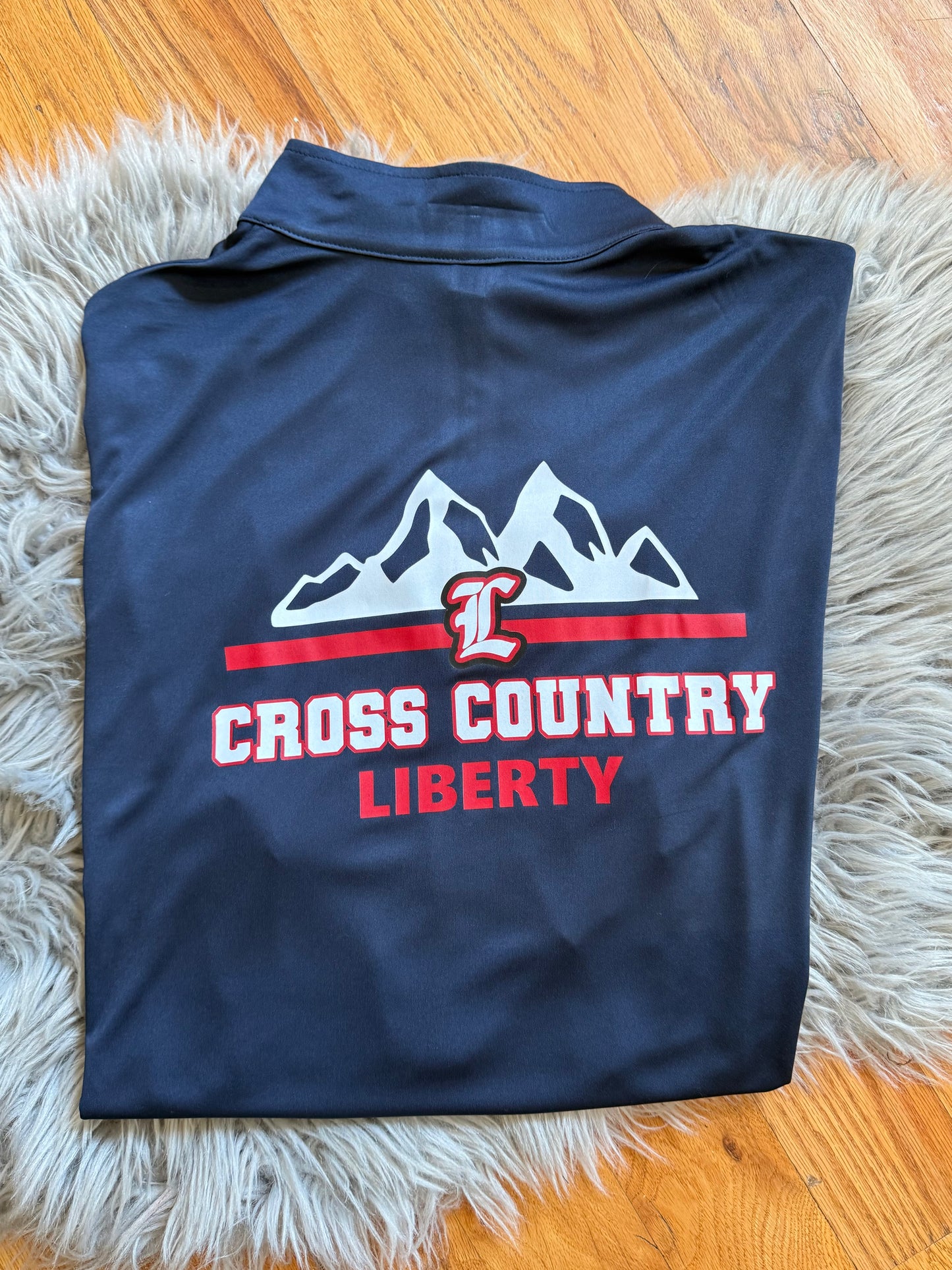 Liberty Cross Country Athletic Crewneck Front/Back