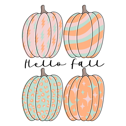 Retro Groovy Pumpkins