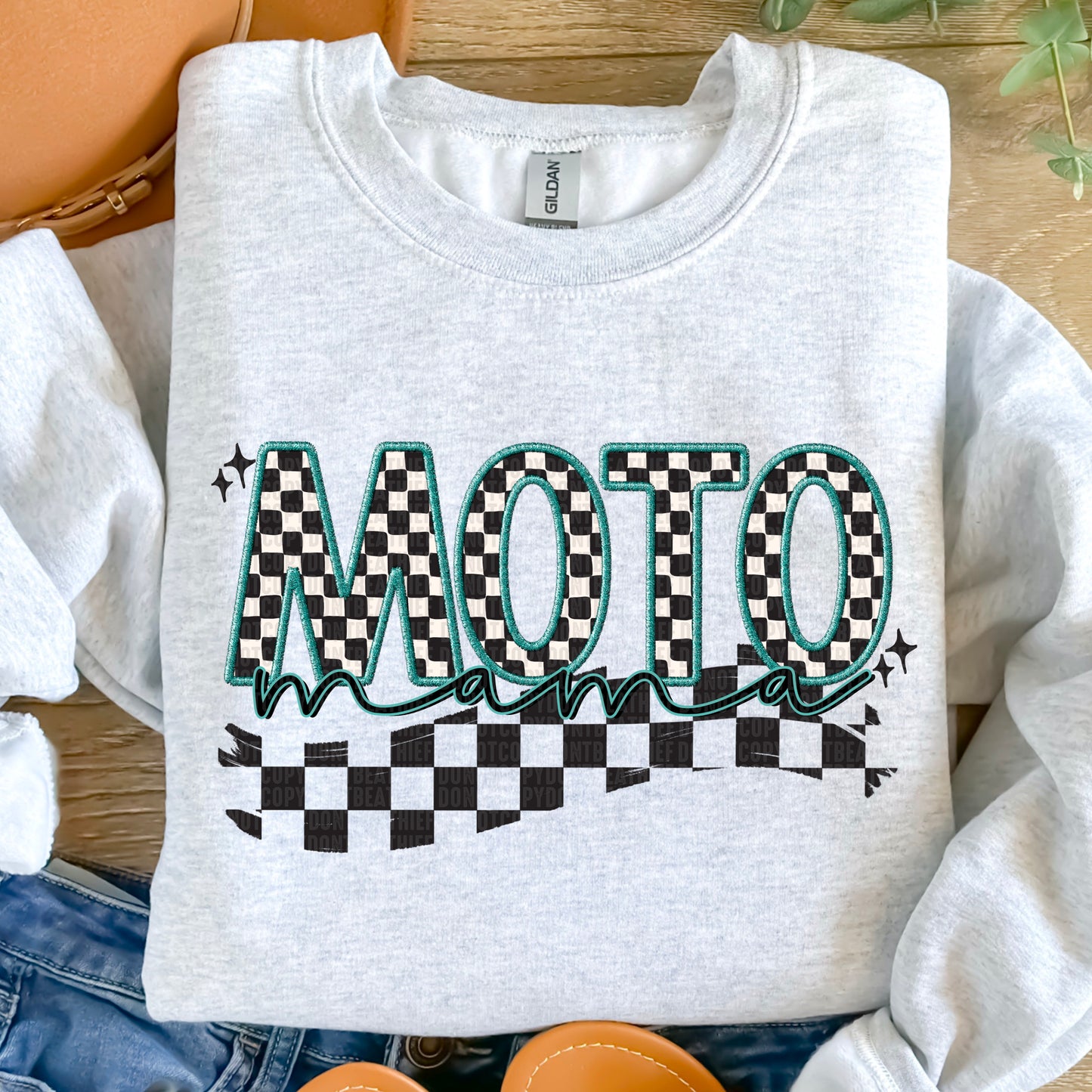 Teal Moto Mama