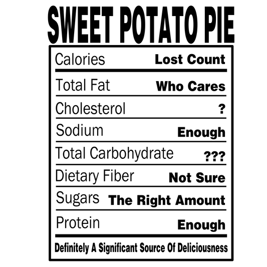 Sweet Potato Pie Nutritional Facts