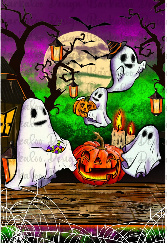 Halloween Ghosts Flag