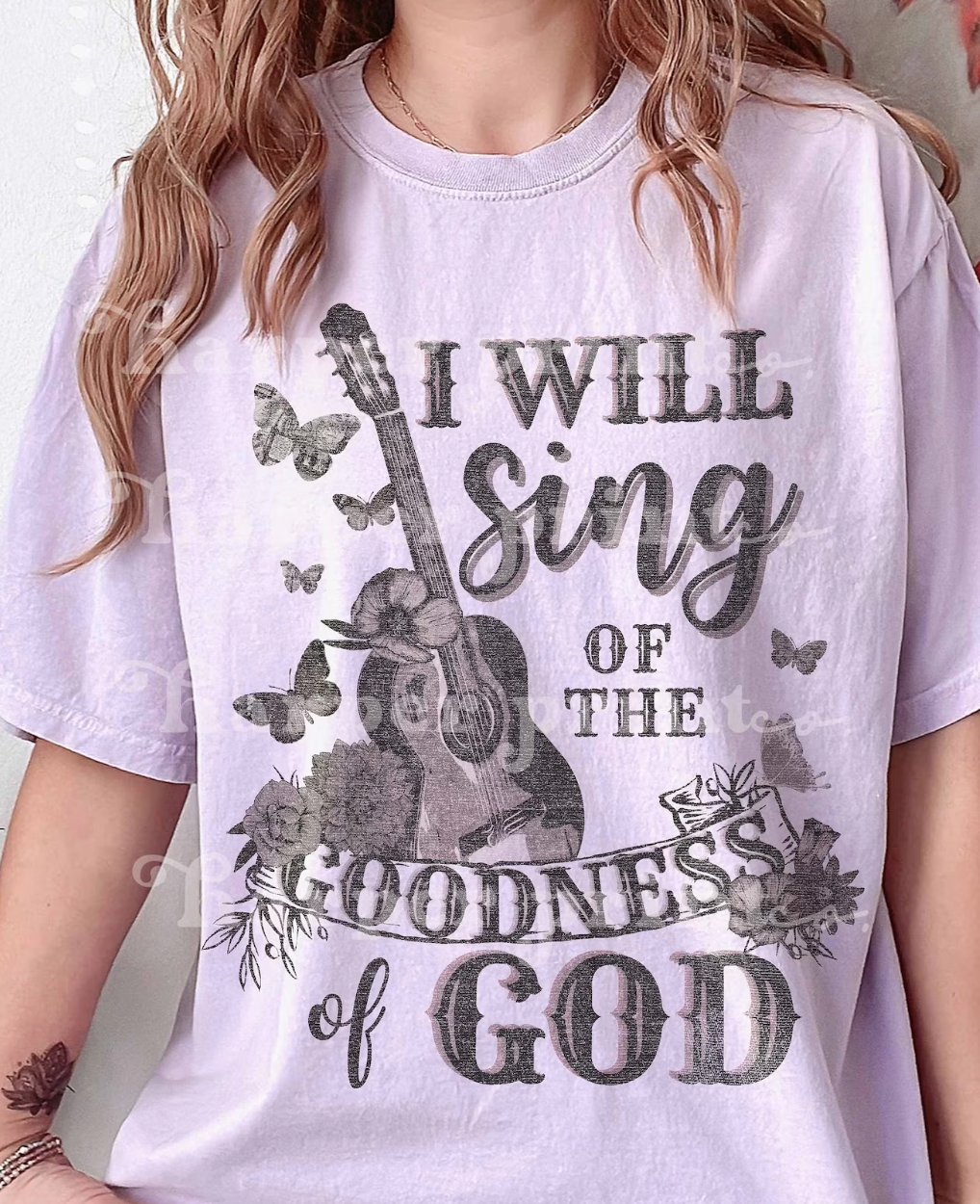 I will sing of the goodness of God black font