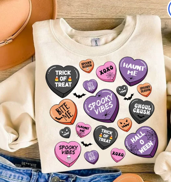 Halloween Candy Hearts