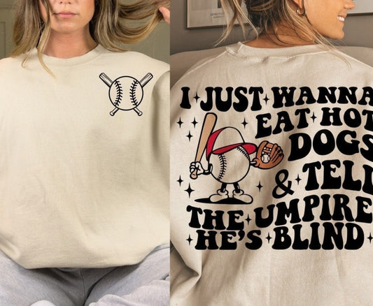 Front and back I just want to est hotdogs