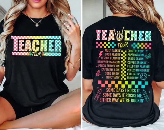 Teacher tour front and back