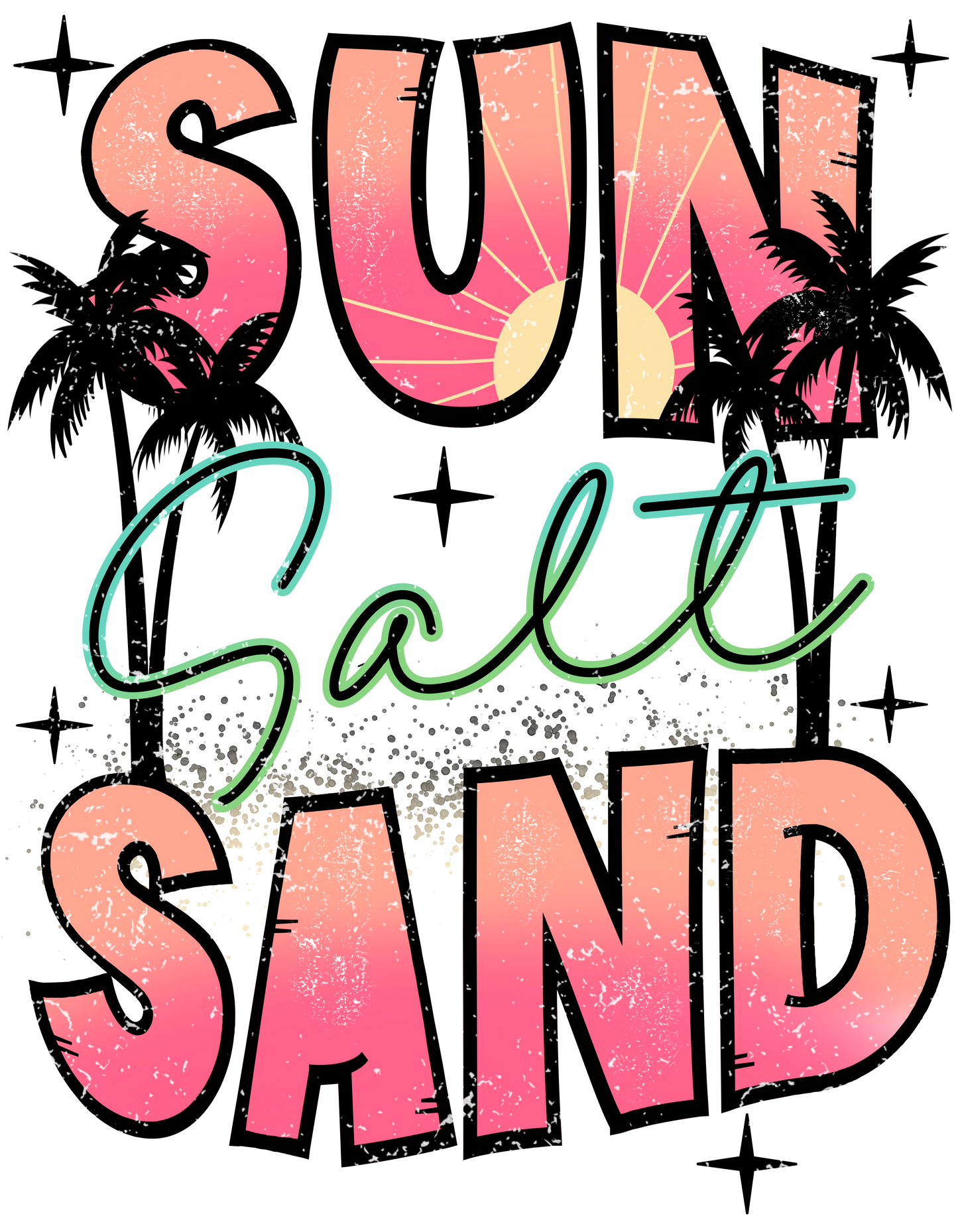 Sun Salt Sand- Front & Back