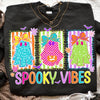 Checkered Halloween Ghost