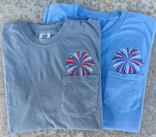 Firework Embroidered Tee
