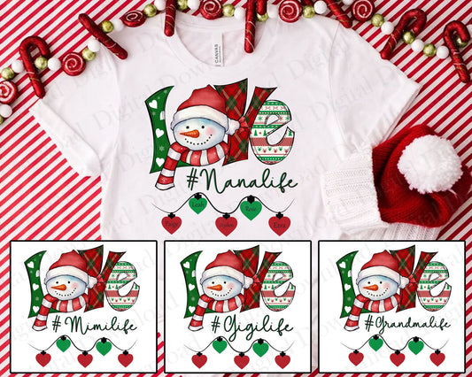 Personalized Grandma Snowman