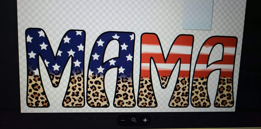 Stars Stripes & Leopard Mama