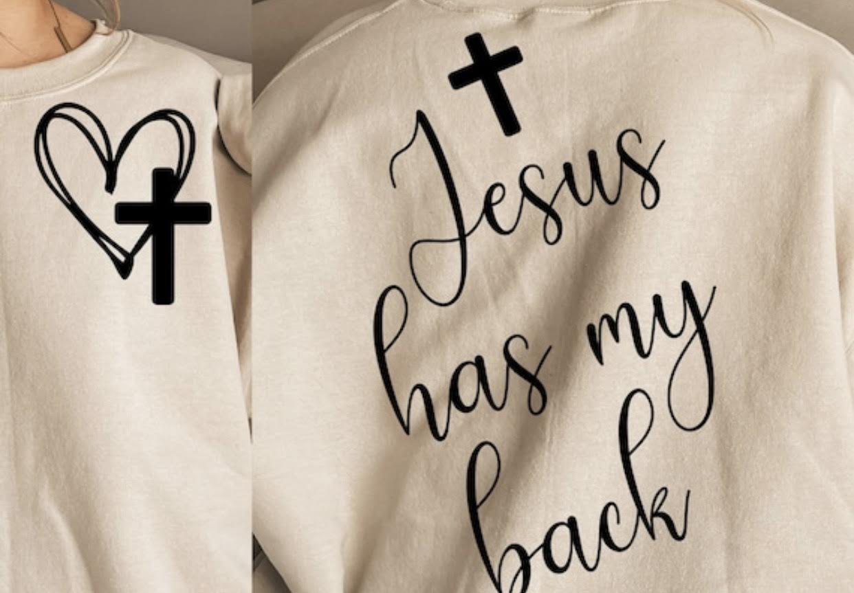 Jesus has my back front and back