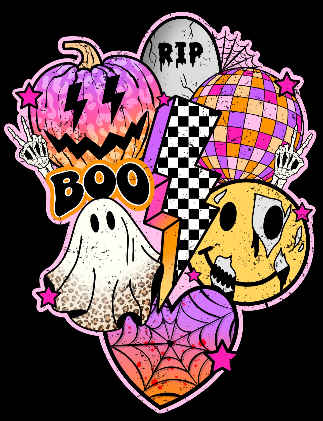 Retro Halloween Grunge