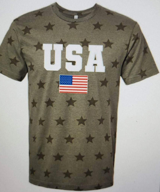 USA flag star shirt