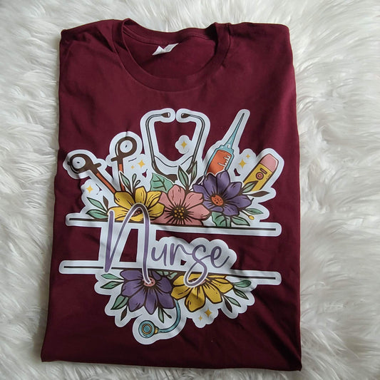 Nurse floral stethoscope