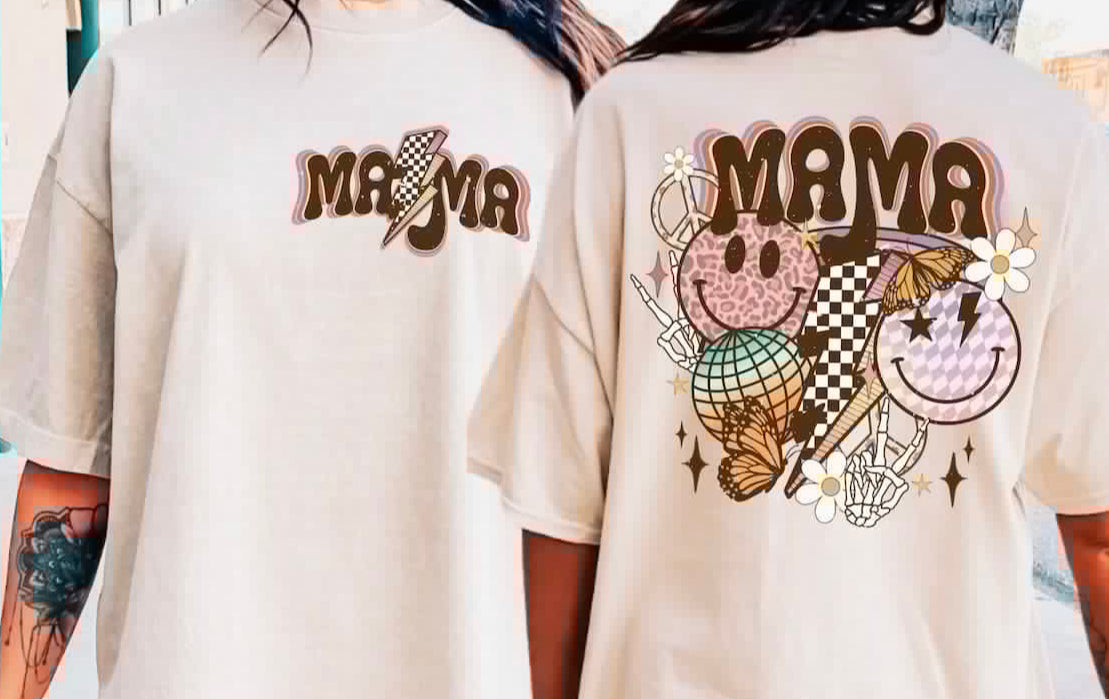 Retro mama front and back