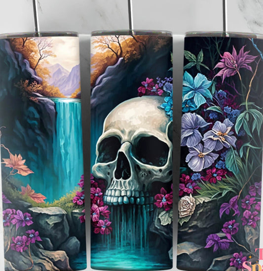 Skull waterfall tumbler