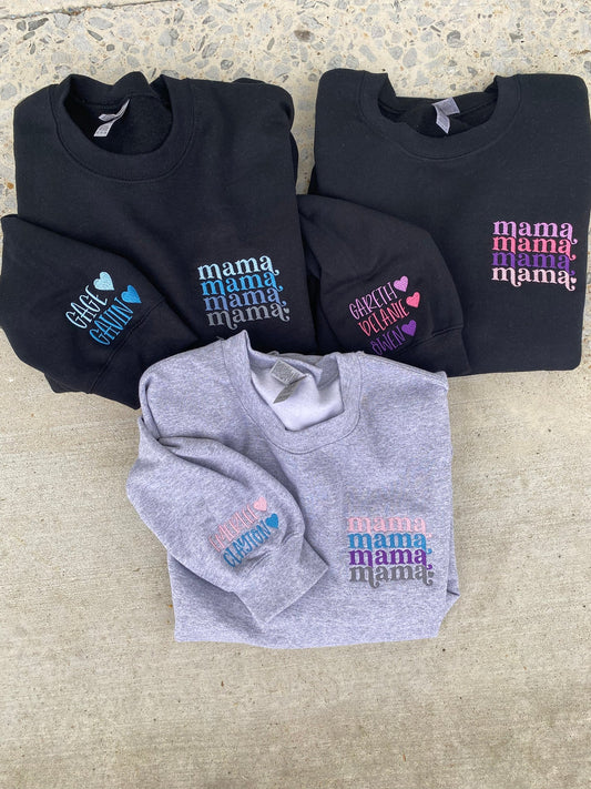 Mama Sweatshirt Embroidered