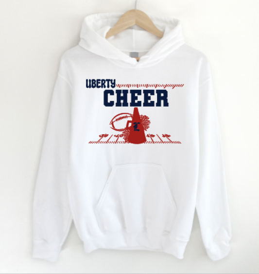 Liberty Cheer navy & red font