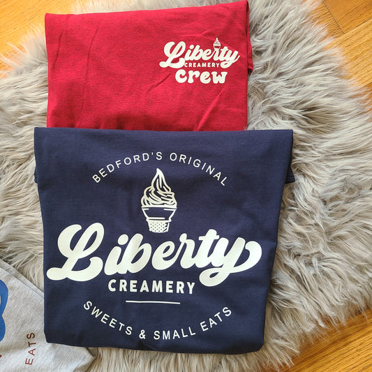 Liberty Creamery (crew under creamery on front will be removed) front and back