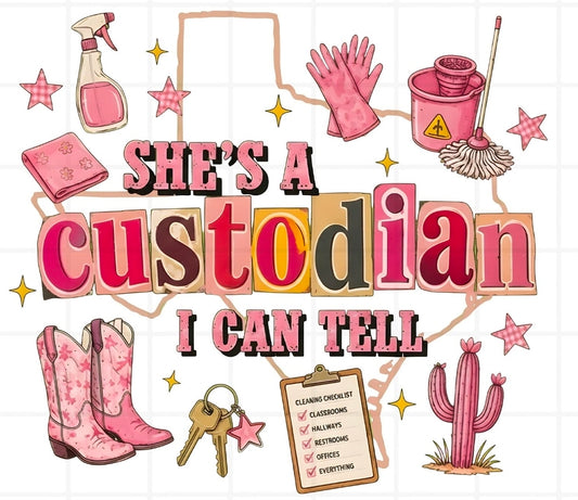 Shes a Custodian i can tell