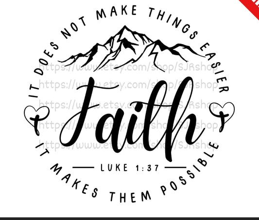 Faith it doesn't make things easy