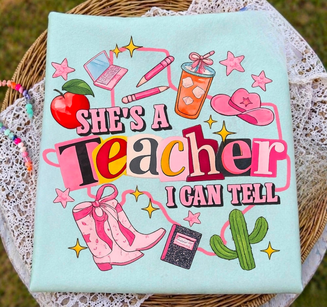She's a teacher I can tell