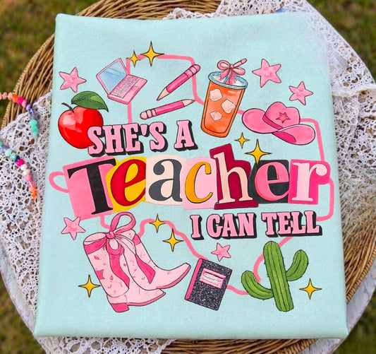 She's a teacher I can tell