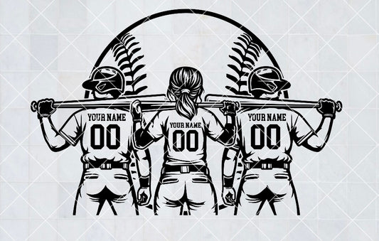 Personalized front and back baseball/softball ball park mama