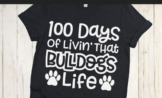 KIDS 100 days of living that Bulldog life