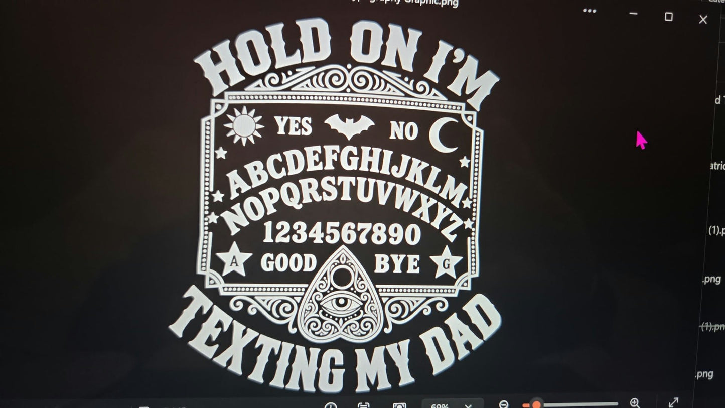 Texting my dad