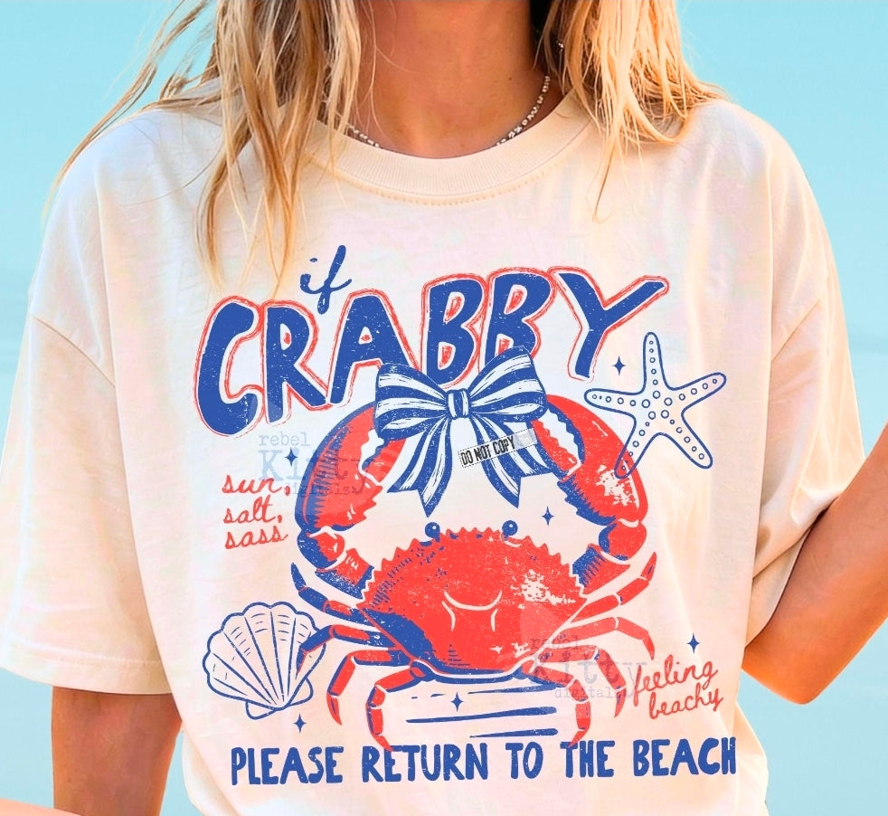 If crabby please return to the beach