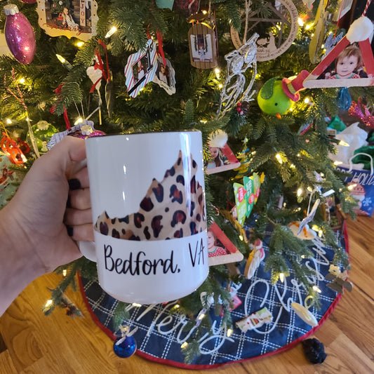 Custom Cheetah Print VA Mug