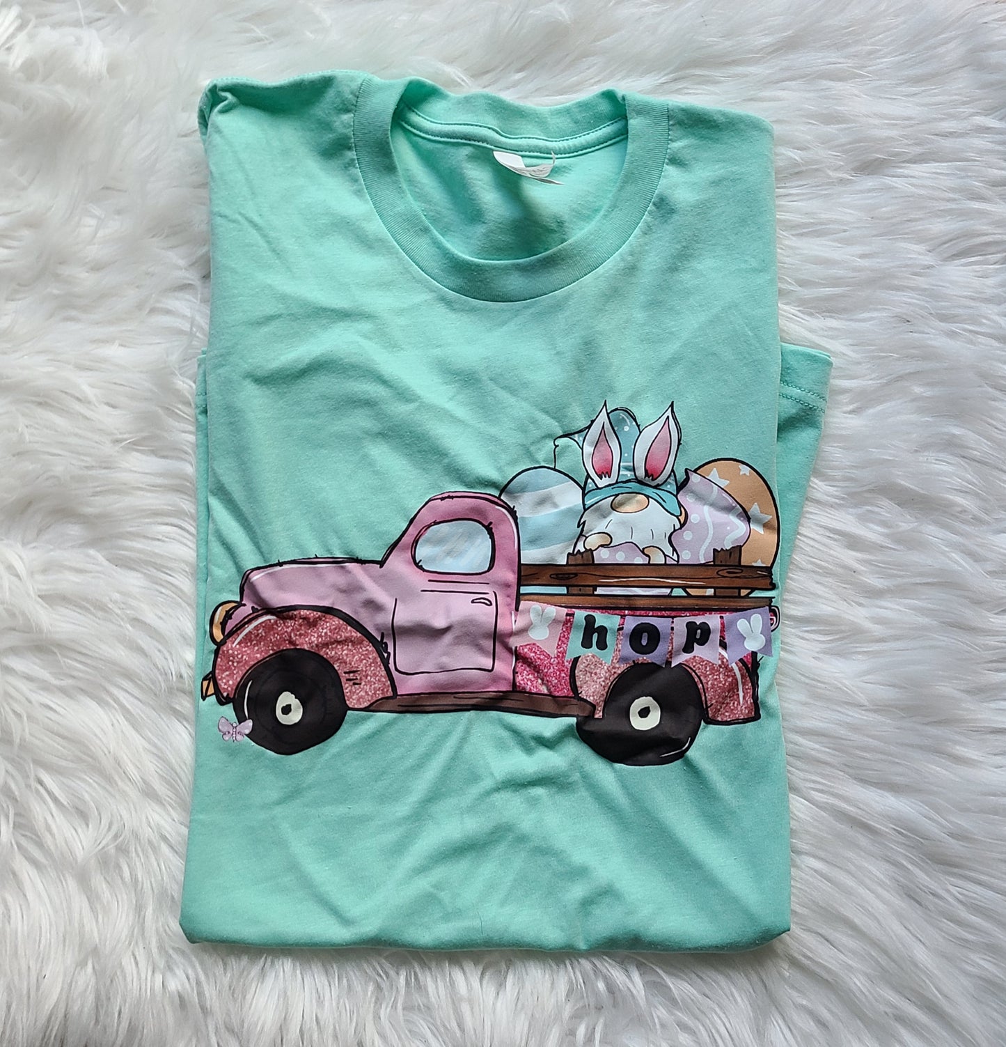 Gnomes easter truck
