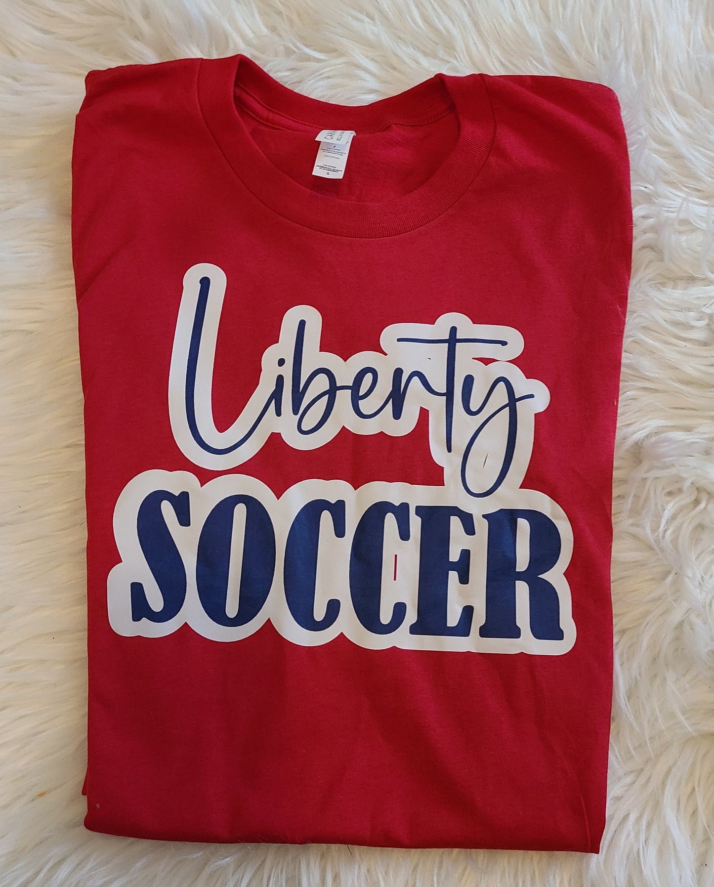 Navy Script Liberty Soccer