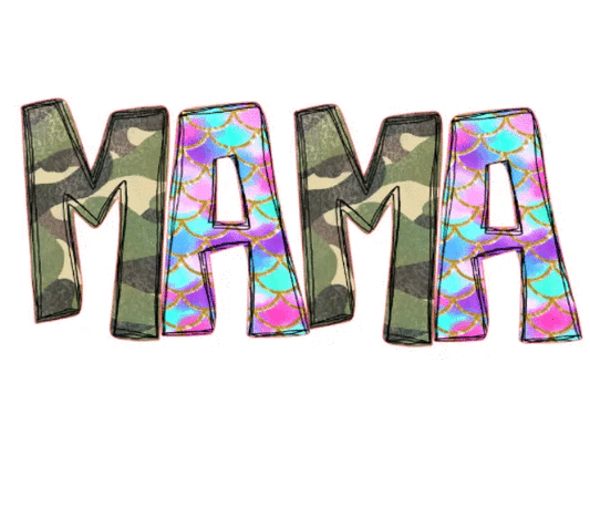 Camo/Mermaid Alternated Alpha Letter Tumbler